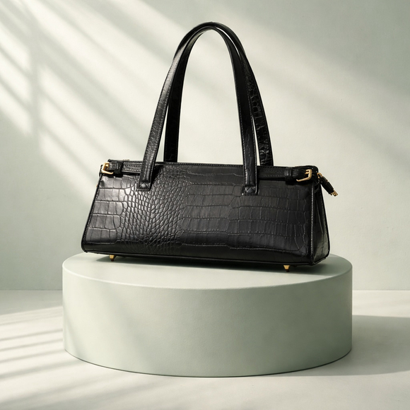 Rita Ora Primark Handbags - EUC Rita Ora Primark Black Stamped Alligater Purse